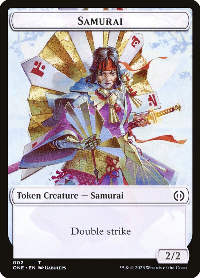 Phyrexian Goblin // Samurai Double-Sided Token [Phyrexia: All Will Be One Tokens] | Webway Games