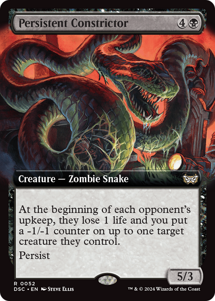 Persistent Constrictor (Extended Art) [Duskmourn: House of Horror Commander] | Webway Games