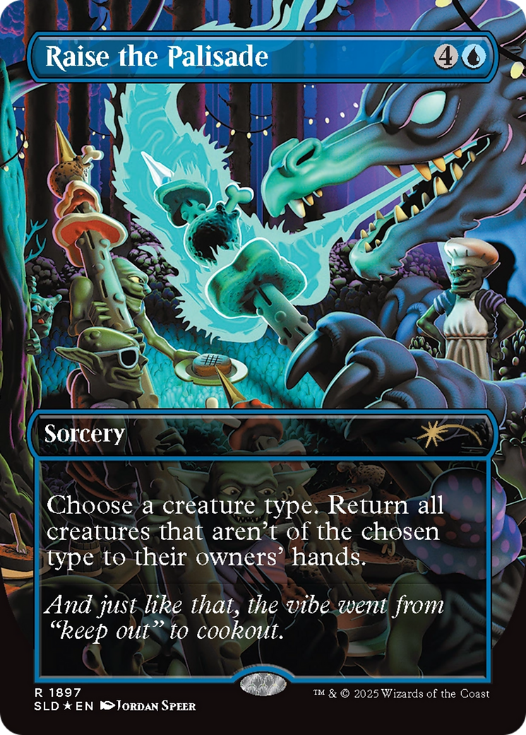 Raise the Palisade (Double Rainbow Foil) [Secret Lair Drop Series] | Webway Games
