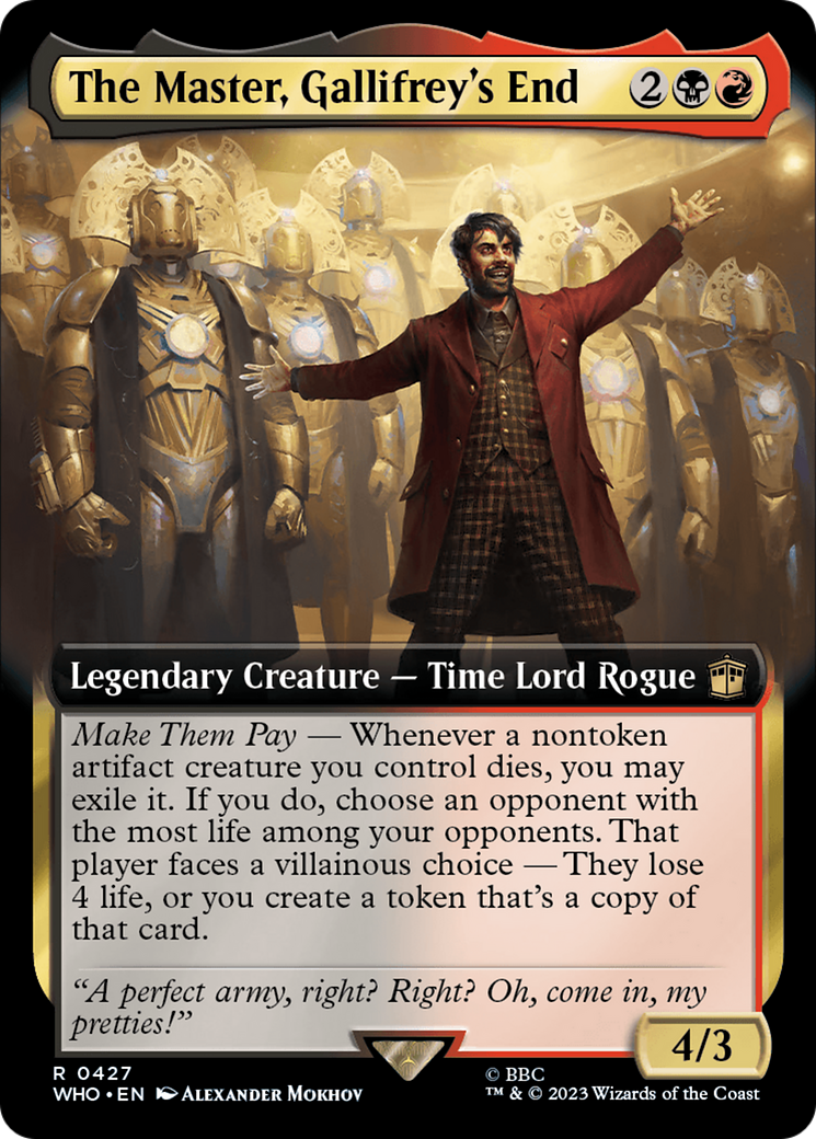 The Master, Gallifrey's End (Extended Art) [Doctor Who] | Webway Games
