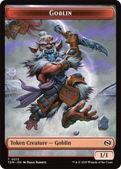 Dog // Goblin Double-Sided Token [Tarkir: Dragonstorm Commander Tokens] | Webway Games