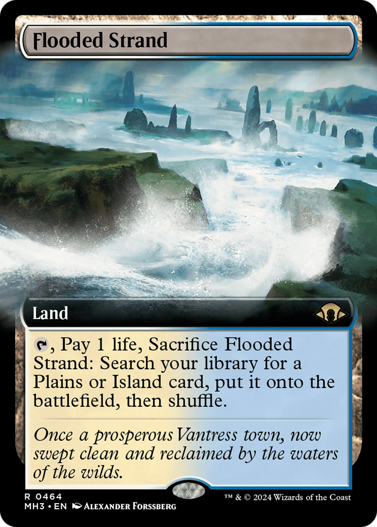 Flooded Strand (Extended Art) [Modern Horizons 3] | Webway Games