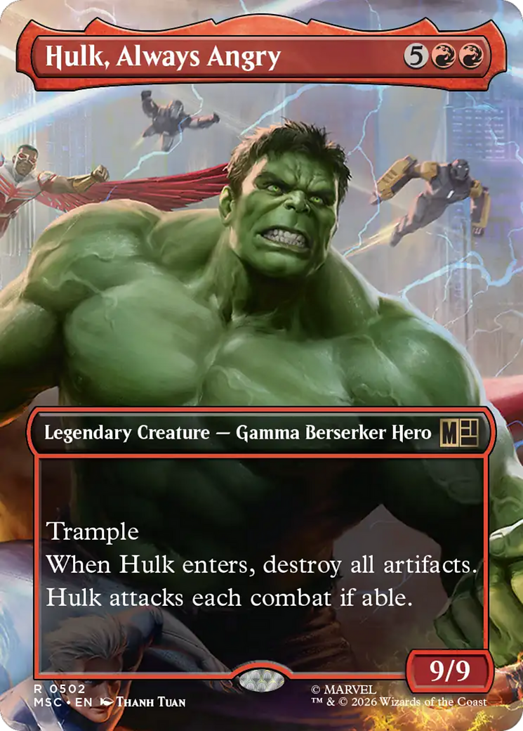 Hulk, Always Angry (Borderless) [Marvel Super Heroes Commander] | Webway Games