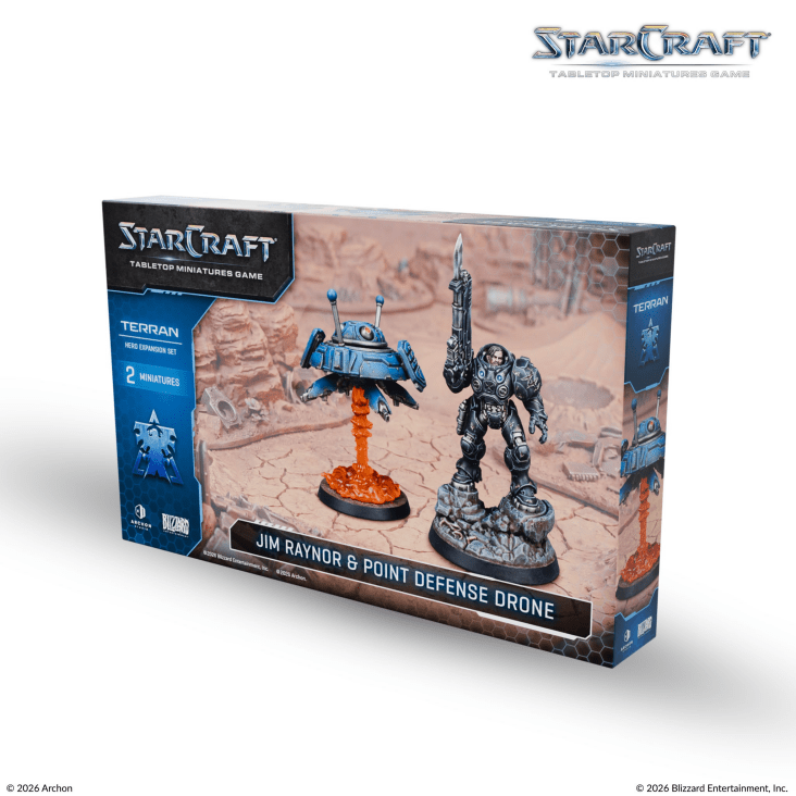 Terran Jim Raynor & Point Defense Drone Hero Expansion Set | Webway Games