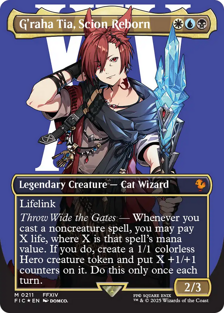 G'raha Tia, Scion Reborn (Borderless) (Surge Foil) [FINAL FANTASY Commander] | Webway Games