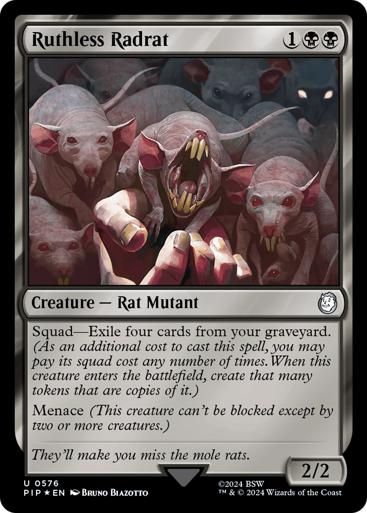 Ruthless Radrat (Surge Foil) [Fallout] | Webway Games