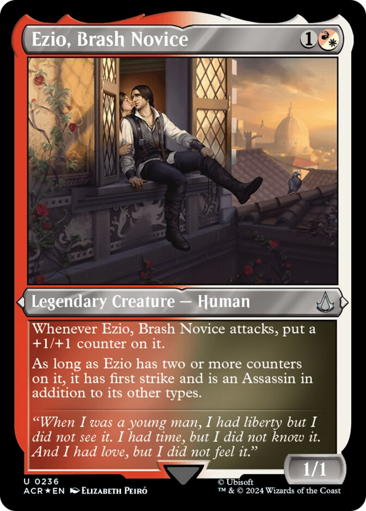 Ezio, Brash Novice (Foil Etched) [Assassin's Creed] | Webway Games