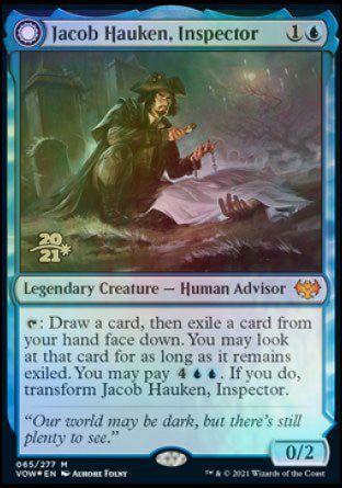 Jacob Hauken, Inspector // Hauken's Insight [Innistrad: Crimson Vow Prerelease Promos] | Webway Games