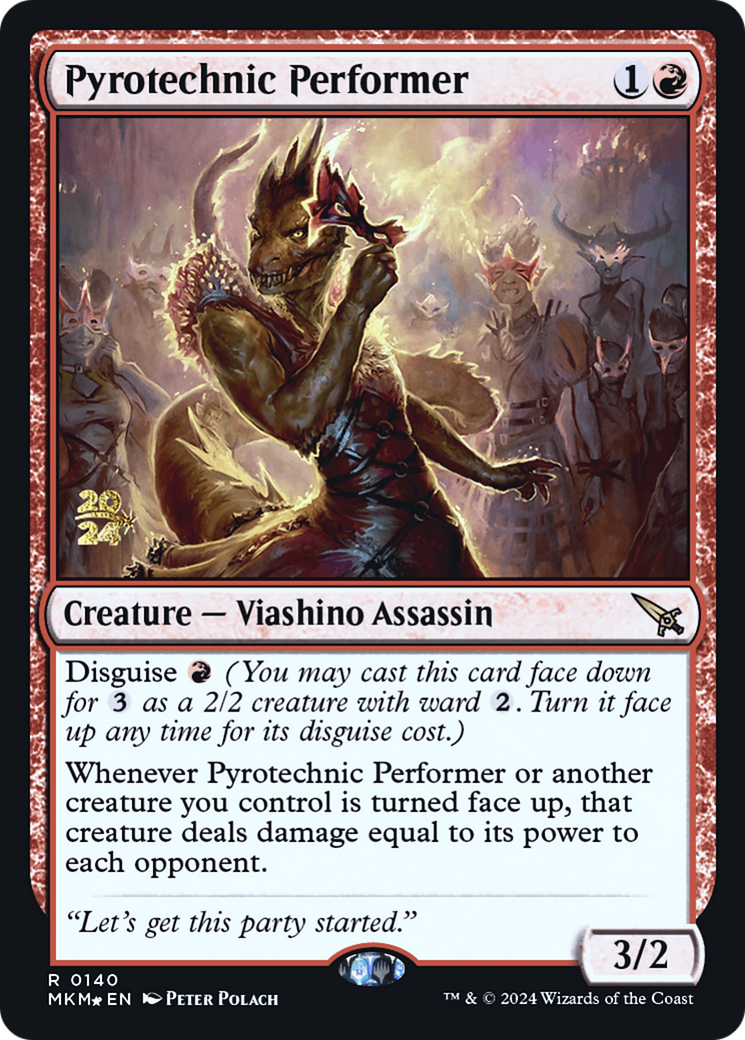 Pyrotechnic Performer [Murders at Karlov Manor Prerelease Promos] | Webway Games