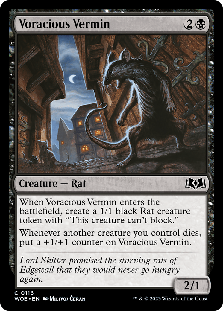 Voracious Vermin [Wilds of Eldraine] | Webway Games