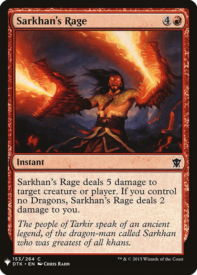 Sarkhan's Rage [Mystery Booster] | Webway Games