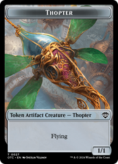 Thopter // Treasure Double-Sided Token [Outlaws of Thunder Junction Commander Tokens] | Webway Games