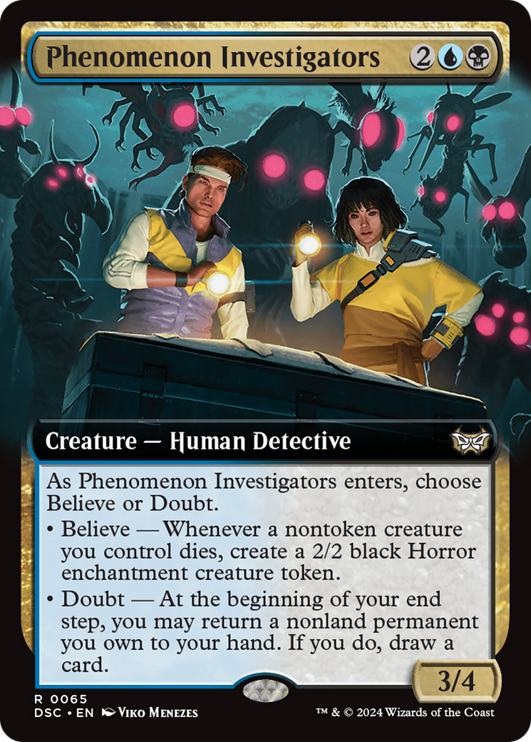 Phenomenon Investigators (Extended Art) [Duskmourn: House of Horror Commander] | Webway Games