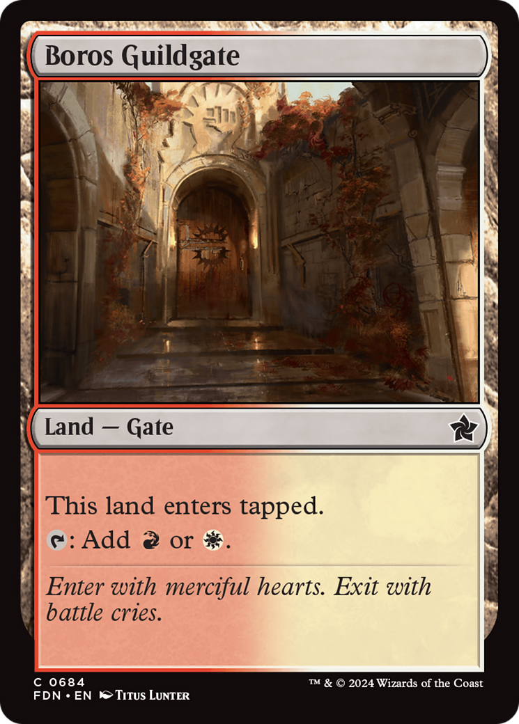 Boros Guildgate [Foundations] | Webway Games