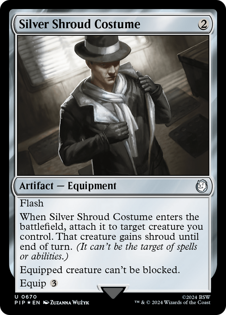 Silver Shroud Costume (Surge Foil) [Fallout] | Webway Games