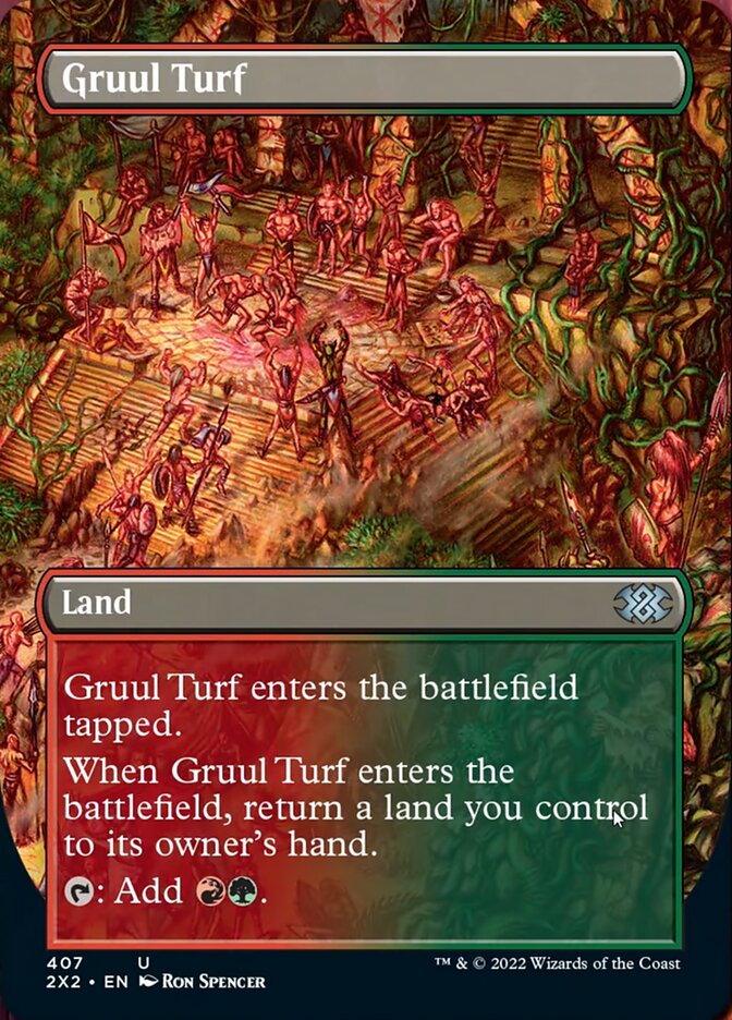 Gruul Turf (Borderless Alternate Art) [Double Masters 2022] | Webway Games