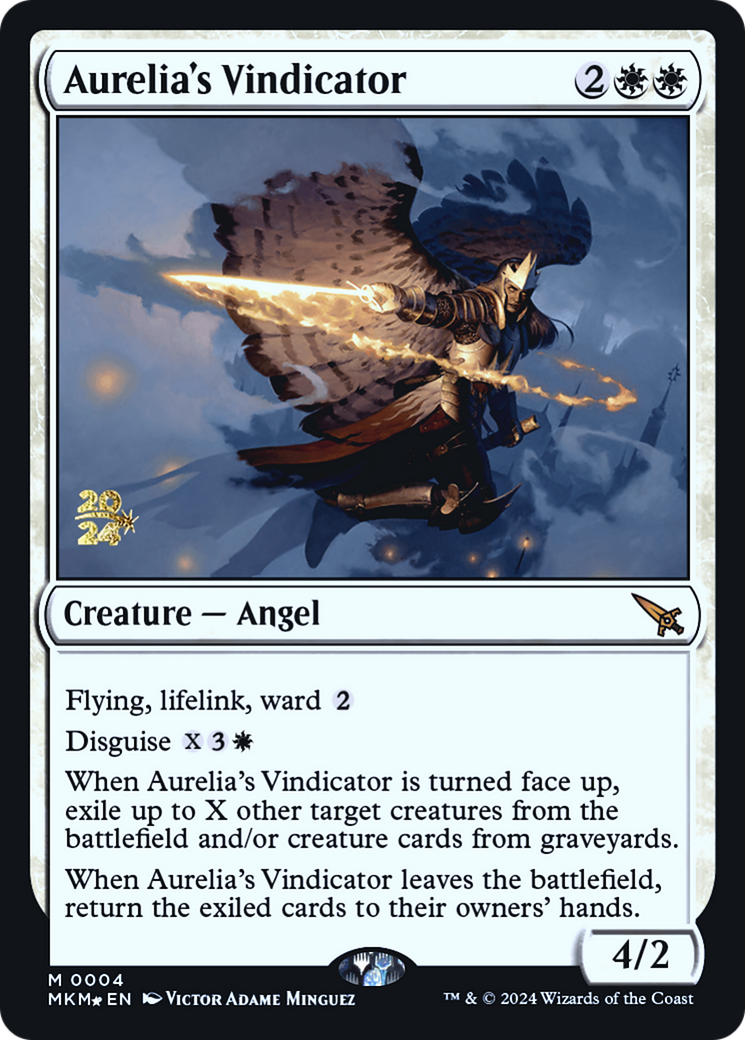 Aurelia's Vindicator [Murders at Karlov Manor Prerelease Promos] | Webway Games
