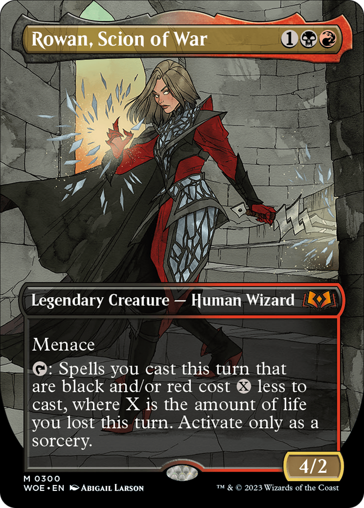 Rowan, Scion of War (Borderless Alternate Art) [Wilds of Eldraine] | Webway Games