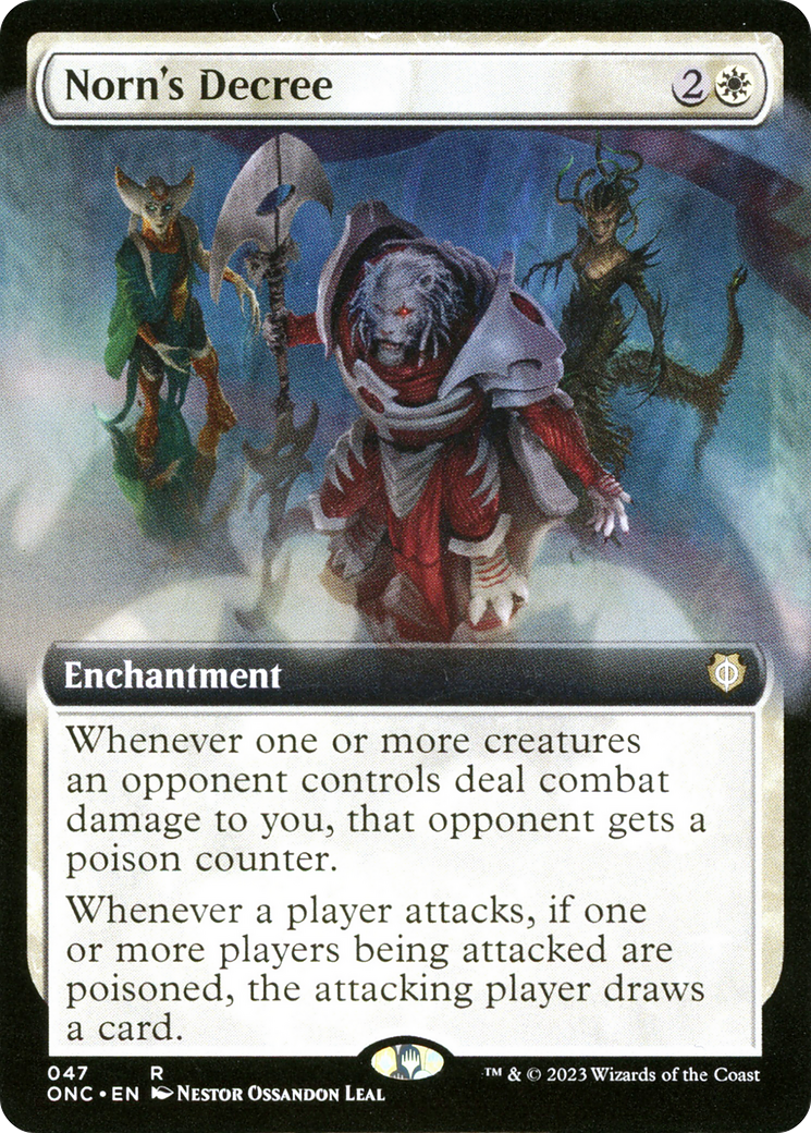 Norn's Decree (Extended Art) [Phyrexia: All Will Be One Commander] | Webway Games