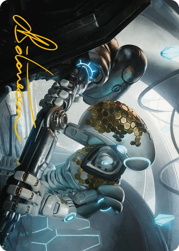 Myr Kinsmith Art Card (Gold-Stamped Signature) [Phyrexia: All Will Be One Art Series] | Webway Games