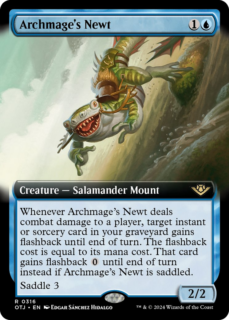 Archmage's Newt (Extended Art) [Outlaws of Thunder Junction] | Webway Games