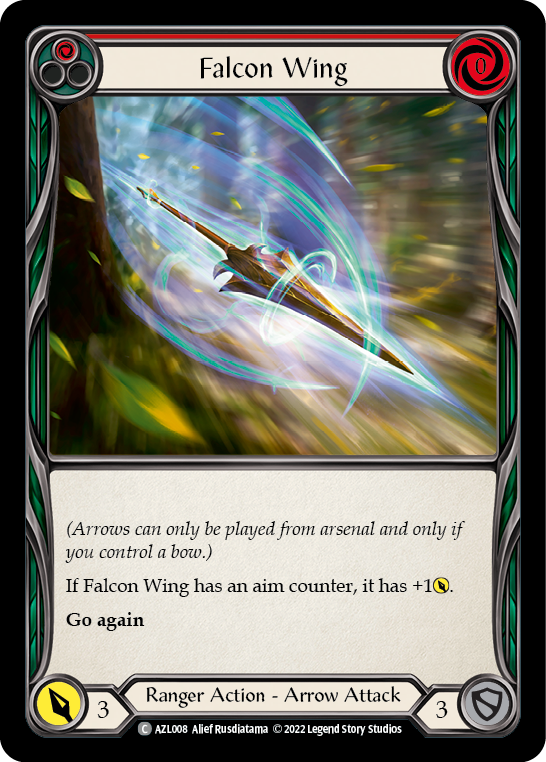 Falcon Wing (Red) [AZL008] (Outsiders Azalea Blitz Deck) | Webway Games
