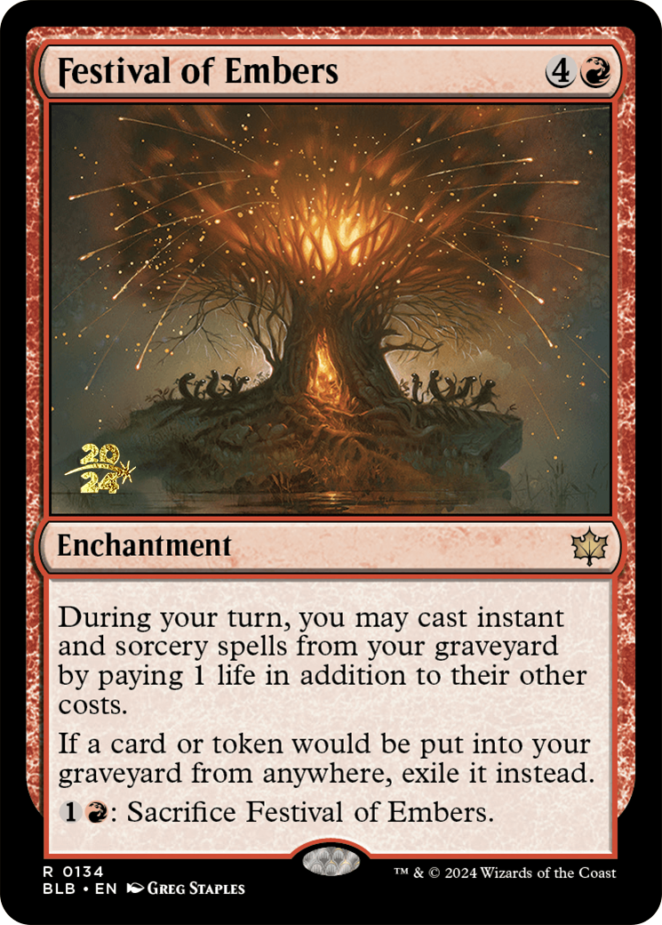 Festival of Embers [Bloomburrow Prerelease Promos] | Webway Games