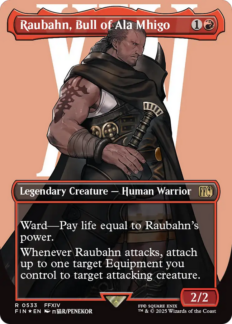 Raubahn, Bull of Ala Mhigo (Borderless) (Surge Foil) [FINAL FANTASY] | Webway Games