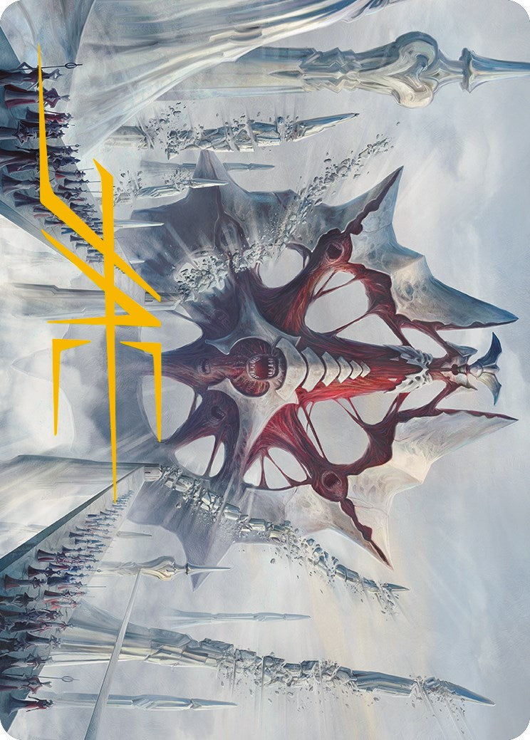 Mondrak, Glory Dominus Art Card (Gold-Stamped Signature) [Phyrexia: All Will Be One Art Series] | Webway Games