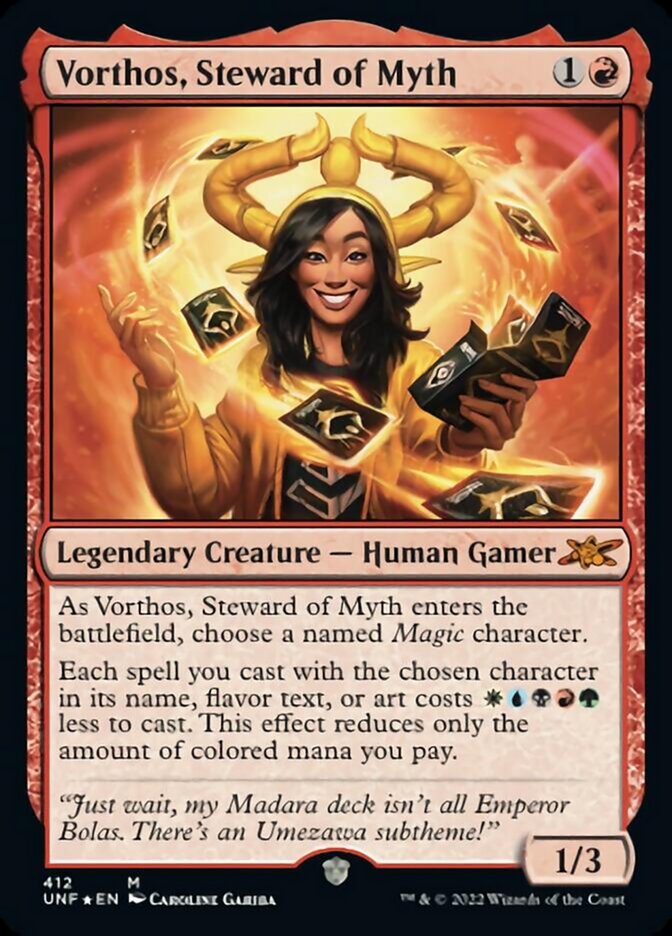 Vorthos, Steward of Myth (Galaxy Foil) [Unfinity] | Webway Games