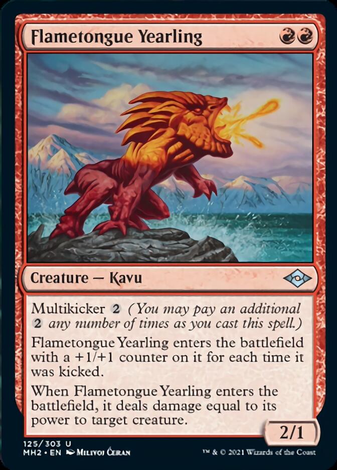 Flametongue Yearling [Modern Horizons 2] | Webway Games