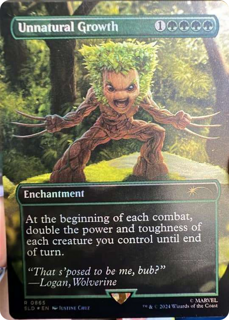 Unnatural Growth (Rainbow Foil) [Secret Lair Drop Series] | Webway Games