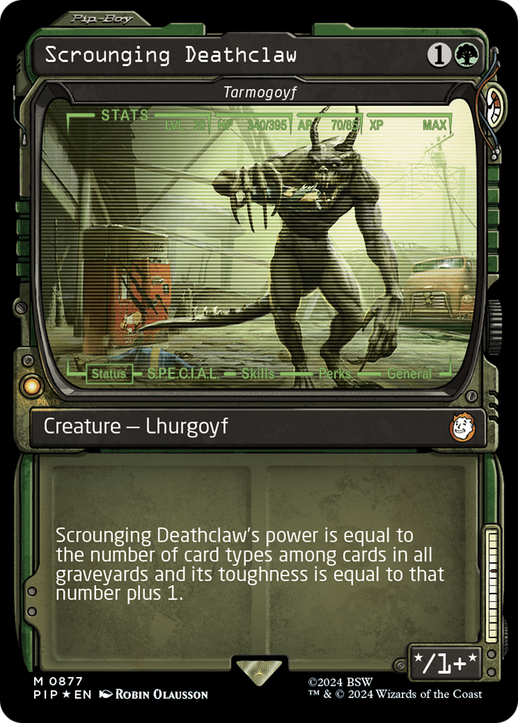 Scrounging Deathclaw - Tarmogoyf (Showcase) (Surge Foil) [Fallout] | Webway Games