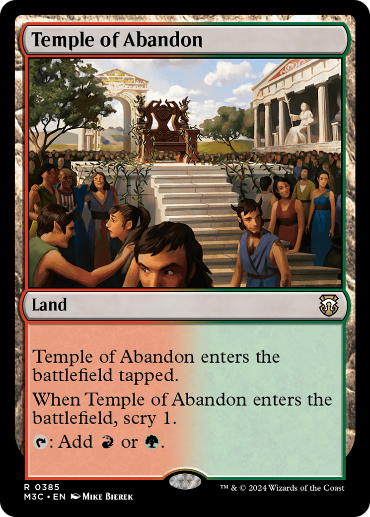 Temple of Abandon [Modern Horizons 3 Commander] | Webway Games
