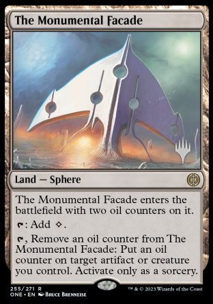 The Monumental Facade (Promo Pack) [Phyrexia: All Will Be One Promos] | Webway Games