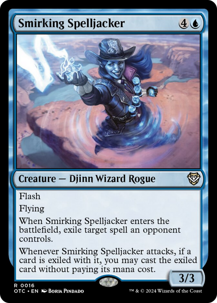 Smirking Spelljacker [Outlaws of Thunder Junction Commander] | Webway Games