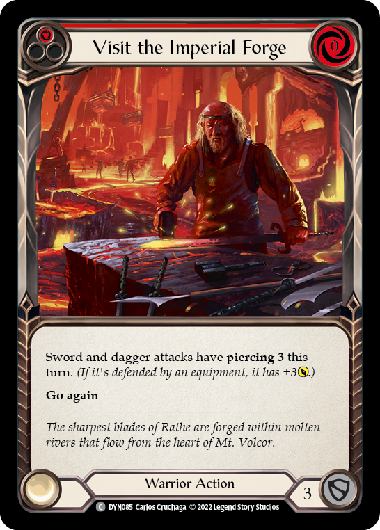 Visit the Imperial Forge (Red) [DYN085] (Dynasty)  Rainbow Foil | Webway Games