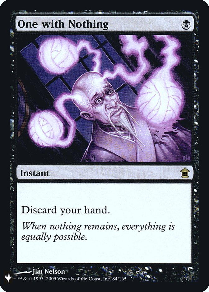 One with Nothing [Mystery Booster] | Webway Games