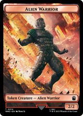 Alien Rhino // Alien Warrior Double-Sided Token [Doctor Who Tokens] | Webway Games