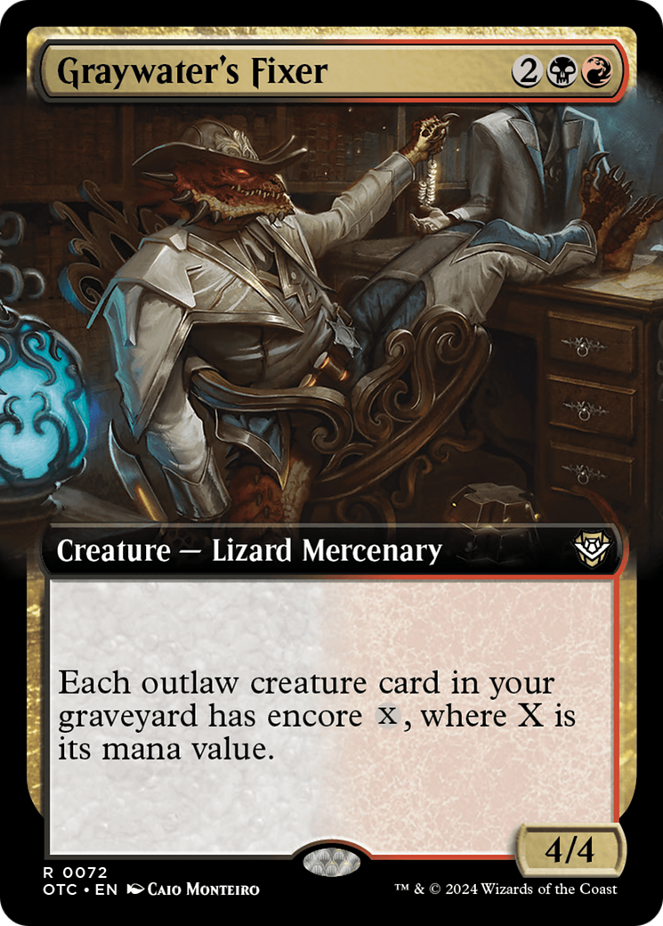Graywater's Fixer (Extended Art) [Outlaws of Thunder Junction Commander] | Webway Games