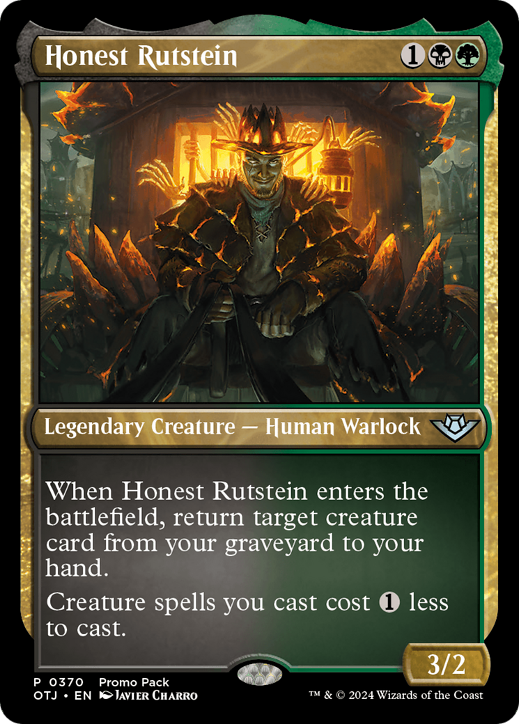 Honest Rutstein (Promo Pack) [Outlaws of Thunder Junction Promos] | Webway Games