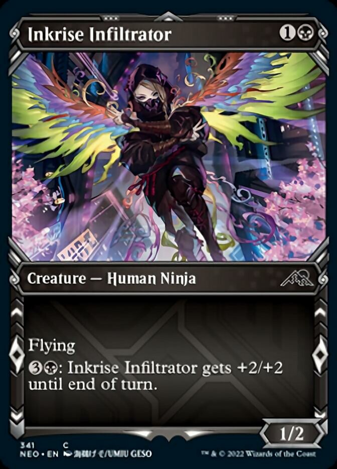 Inkrise Infiltrator (Showcase Ninja) [Kamigawa: Neon Dynasty] | Webway Games