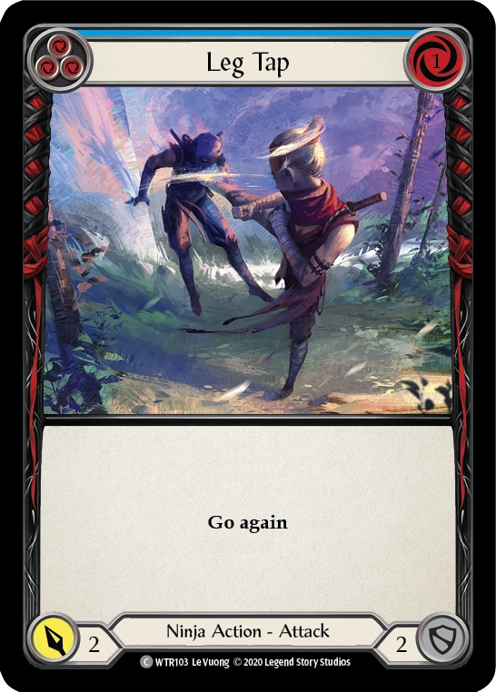 Leg Tap (Blue) [U-WTR103] (Welcome to Rathe Unlimited)  Unlimited Rainbow Foil | Webway Games