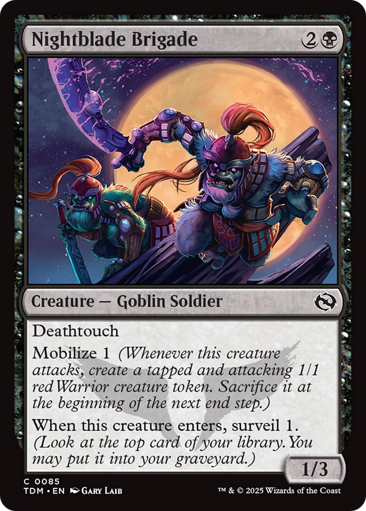 Nightblade Brigade [Tarkir: Dragonstorm] | Webway Games
