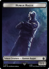 Human Rogue // Beast Double-Sided Token [Doctor Who Tokens] | Webway Games