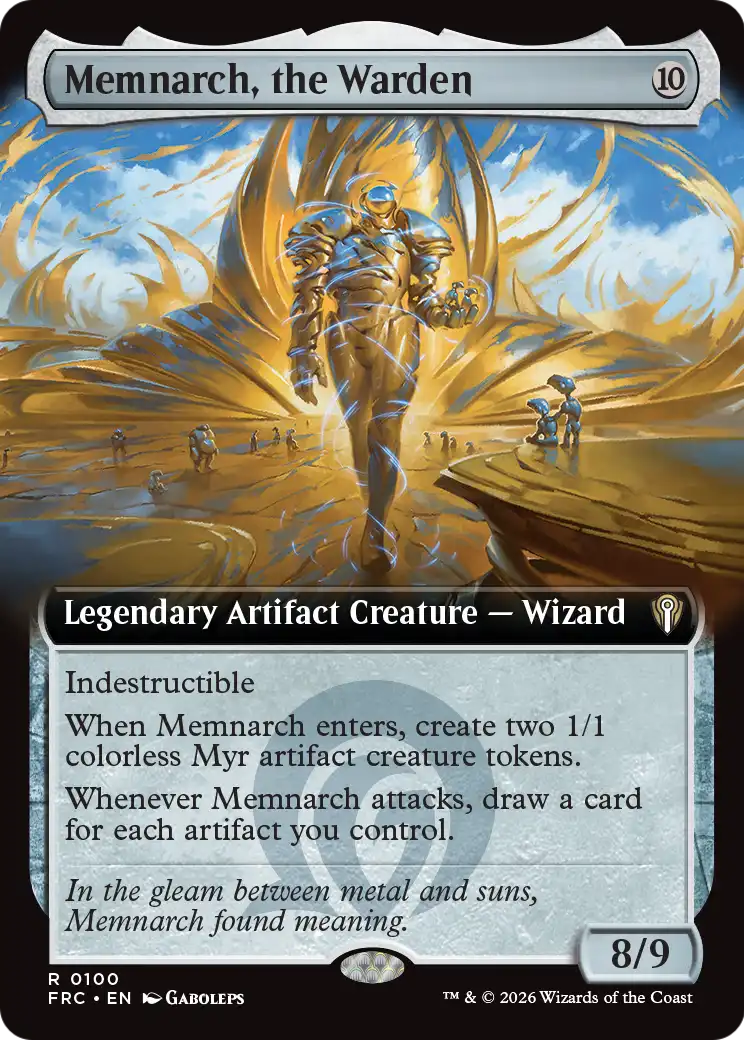 Memnarch, the Warden (Extended Art) [Reality Fracture Commander] | Webway Games