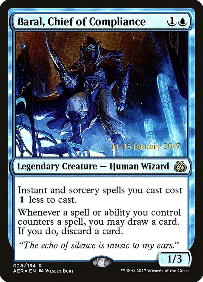 Baral, Chief of Compliance [Aether Revolt Prerelease Promos] | Webway Games