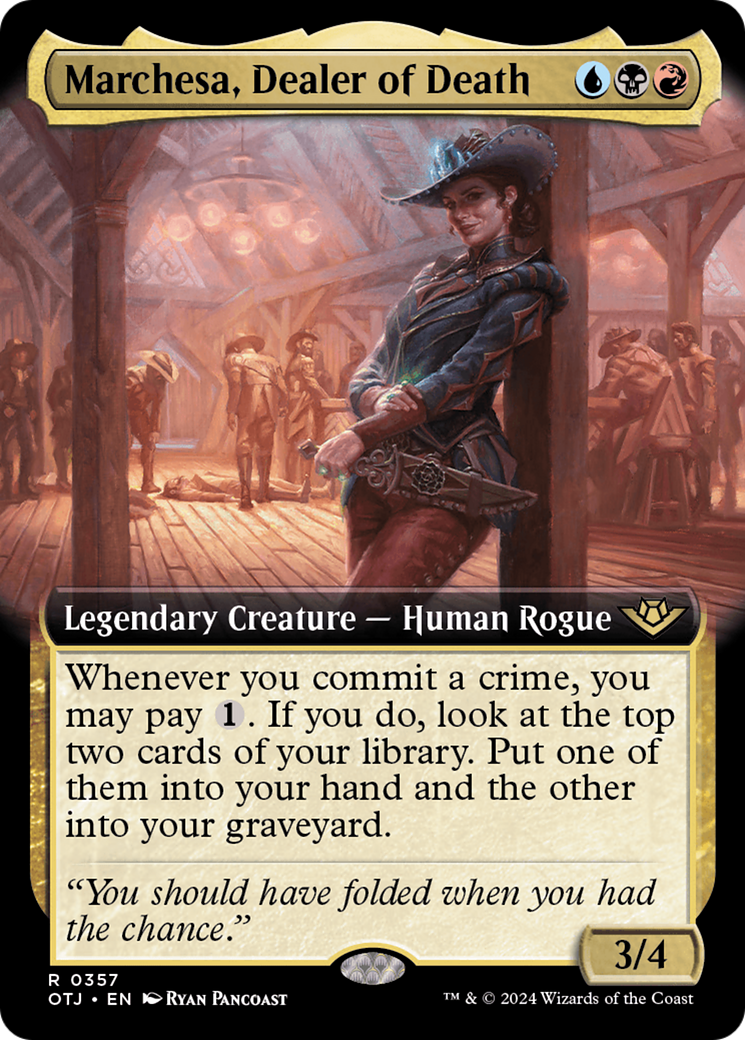Marchesa, Dealer of Death (Extended Art) [Outlaws of Thunder Junction] | Webway Games