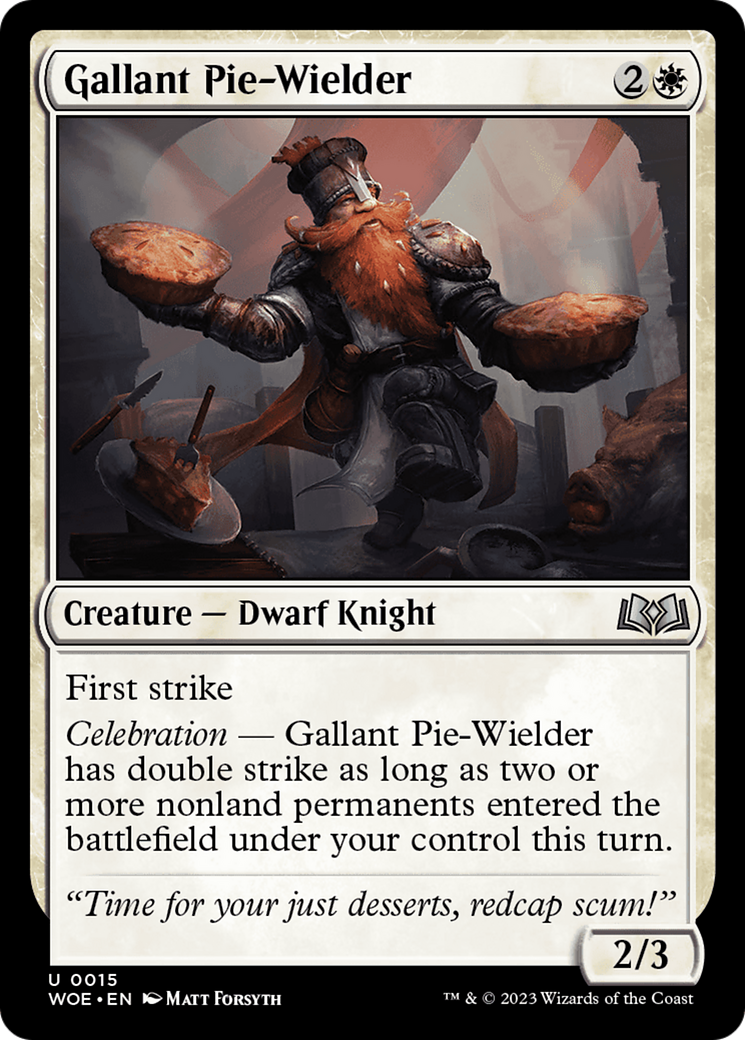 Gallant Pie-Wielder [Wilds of Eldraine] | Webway Games