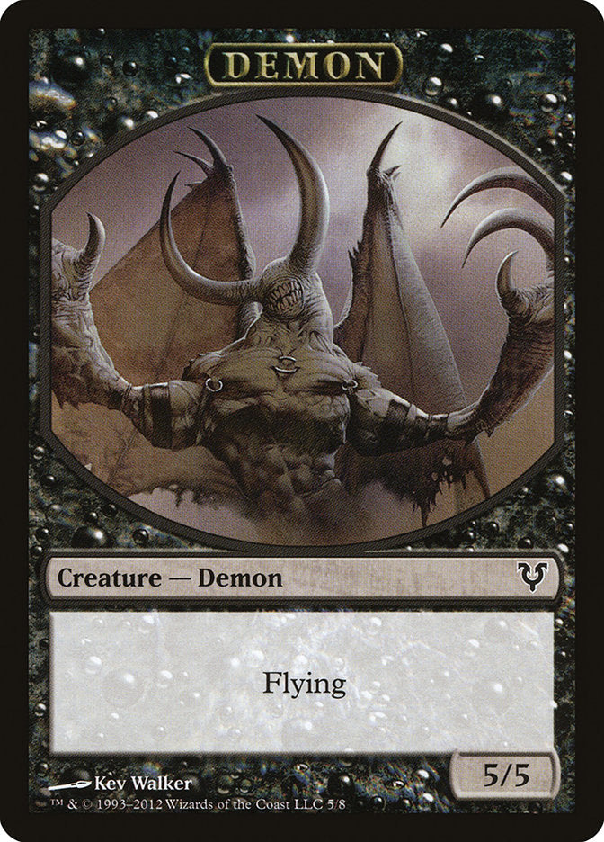 Demon Token [Avacyn Restored Tokens] | Webway Games